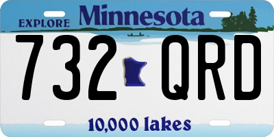 MN license plate 732QRD
