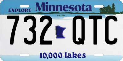MN license plate 732QTC