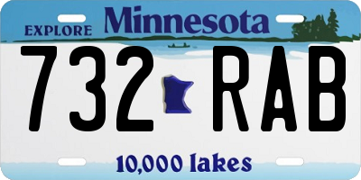 MN license plate 732RAB