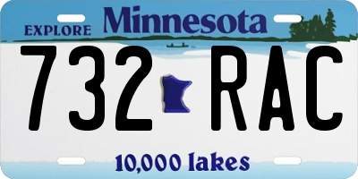 MN license plate 732RAC