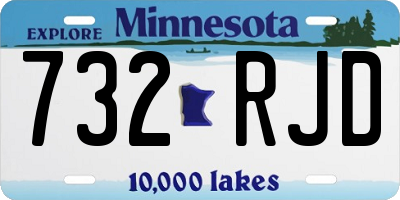 MN license plate 732RJD