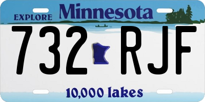 MN license plate 732RJF