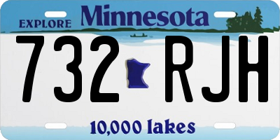 MN license plate 732RJH