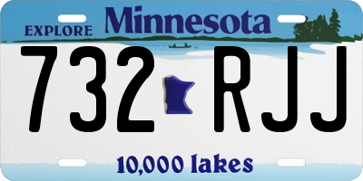 MN license plate 732RJJ