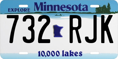 MN license plate 732RJK
