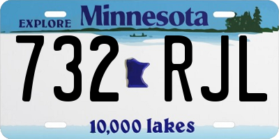 MN license plate 732RJL
