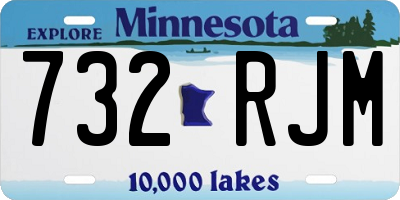 MN license plate 732RJM