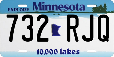 MN license plate 732RJQ