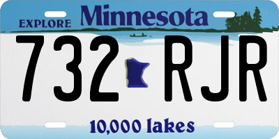 MN license plate 732RJR