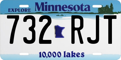 MN license plate 732RJT