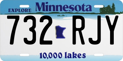 MN license plate 732RJY