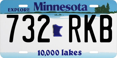 MN license plate 732RKB