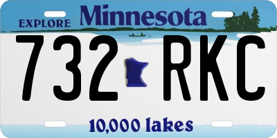 MN license plate 732RKC