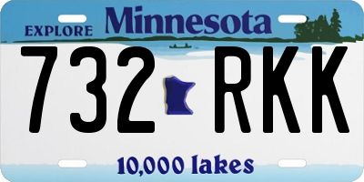 MN license plate 732RKK