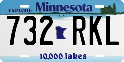 MN license plate 732RKL