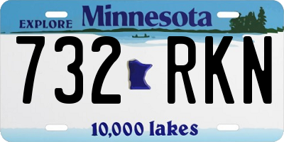 MN license plate 732RKN
