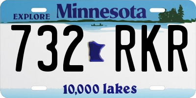 MN license plate 732RKR
