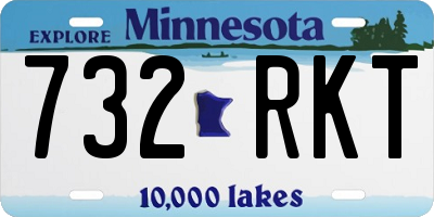MN license plate 732RKT