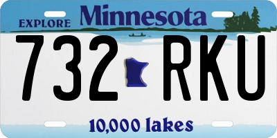 MN license plate 732RKU