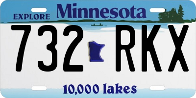 MN license plate 732RKX