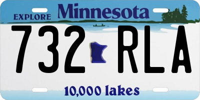 MN license plate 732RLA