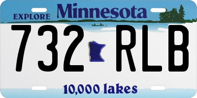 MN license plate 732RLB