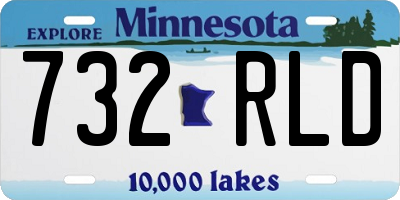 MN license plate 732RLD