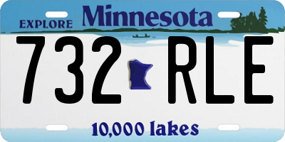 MN license plate 732RLE