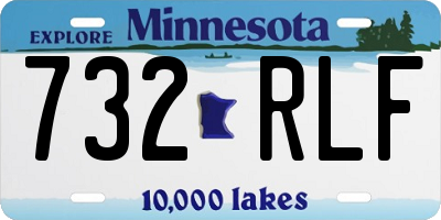 MN license plate 732RLF