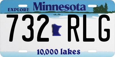 MN license plate 732RLG