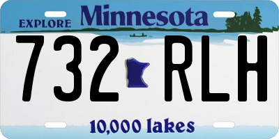 MN license plate 732RLH