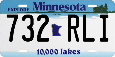 MN license plate 732RLI