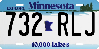 MN license plate 732RLJ