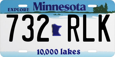 MN license plate 732RLK