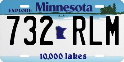 MN license plate 732RLM