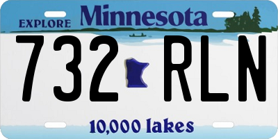 MN license plate 732RLN