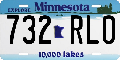 MN license plate 732RLO