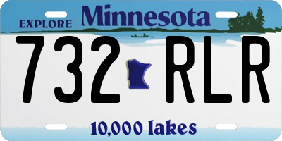MN license plate 732RLR