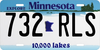 MN license plate 732RLS