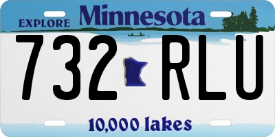 MN license plate 732RLU