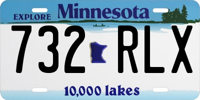 MN license plate 732RLX