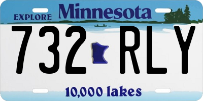 MN license plate 732RLY