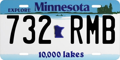 MN license plate 732RMB