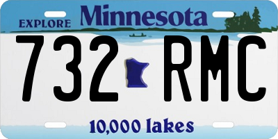 MN license plate 732RMC