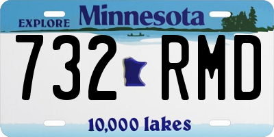 MN license plate 732RMD
