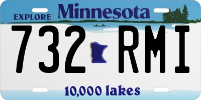MN license plate 732RMI