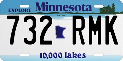 MN license plate 732RMK
