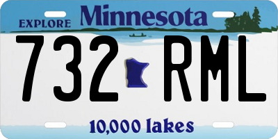 MN license plate 732RML