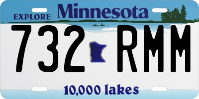 MN license plate 732RMM