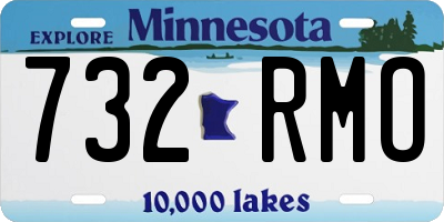 MN license plate 732RMO